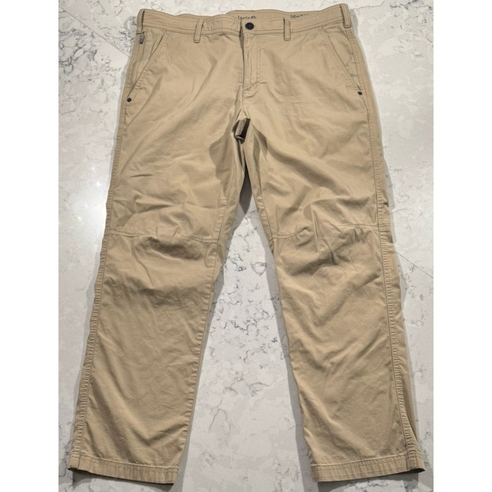 Solaris Pants Mens 36x30 Khaki Tan Hiking Performance Stretch Utility Gorpcore